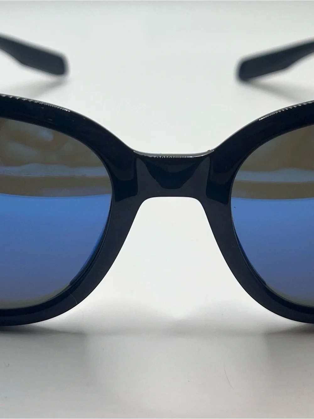 Brand New Costa Black Sunglasses with Blue Mirrored Lenses